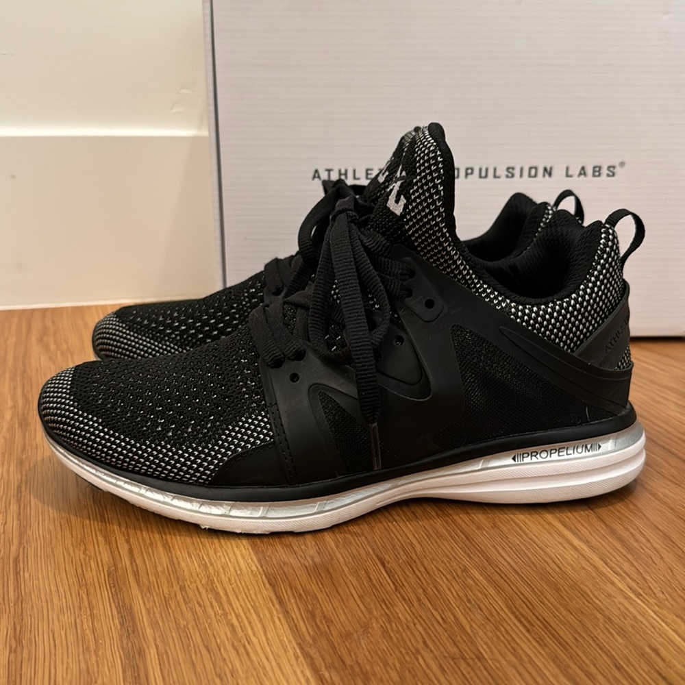 APL Ascend sneakers in black and chrome